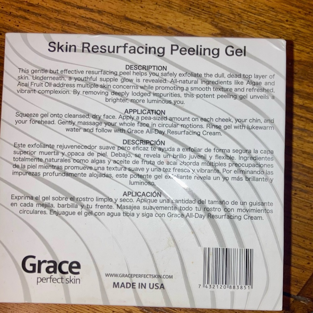 Grace Smoothing & Hydrating Skin Resurfacing Peeling Gel 2 fl oz NIB - Picture 7 of 7